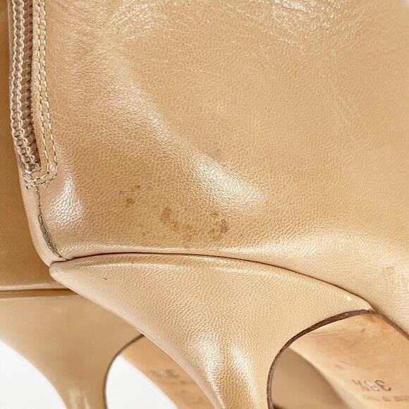 Jimmy Choo Camel Tan Retro Y2K Pointed Toe Heeled Ankle Boot size IT 38.5 - Picture 9 of 13